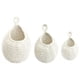 thumbnail image 4 of 3 cestas de yute tejidas a mano para cebollas, cestas de frutas, cestas de pared bohemias, maceteros de pared Blanco, 4 of 9
