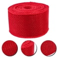 thumbnail image 3 of 2 Rolls Imitation Linen Webbing Wedding Decor Garland Christmas Ribbon for Crafts DIY Bow Burlap Natural Red Polyester, 3 of 6