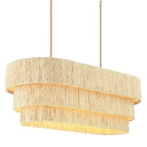 Minka Lavery 1227 Caviana 5 Light 48" Wide Linear Chandelier - Signature Brass