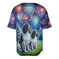 thumbnail image 2 of Happy New Year English Springer Spaniel Family Cheer Winter Midnight Firework All Over Print 3D Baseball Shirt Springers Dog Lover Gifts Softball Sport - 02025, 2 of 6