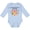 AE-Light Blue, variant on My Aunt and Uncle Love Me with Cute Kitten and Flowers Boys or Girls Long Sleeve Baby Bodysuit