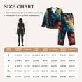 thumbnail image 4 of Fuzoiu Colorful Flower Goat Print Women's Long-Sleeved Pajama,Lounge Button Down Nightwear,Womens Notch Collar Pajama Set-X-Large, 4 of 7
