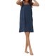 thumbnail image 2 of Bata de baño de felpa para mujer INSPIRE CHIC para el Día de la Madre, bata de spa para gimnasio, piscina, ducha, toalla de baño, vestido de ducha, color azul marino, 2 of 6