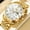 T Gold,White, variant on OLEVS Mens Watches Chronograph Luxury Dress Moon Phase Quartz Stainless Steel Waterproof Luminous Business Calendar Wrist Watch Black Dial