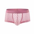 thumbnail image 3 of HUPOM Men'S Underwear Underwear For Men Pack Medium waist Elastic Waist Solid Boxer Briefs Pink L, 3 of 4
