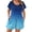 Light Blue, variant on Qiopertar Plus Size Jumpsuit for Women Casual Loose Puff Sleeve Romper Gradient Print with Pockets Summer Beach Vacation Oversized Shorts, Green L