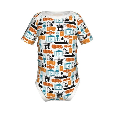 

Yiaed Industrial Transportations Print Infant Climbing Short Sleeve Onesie One-Piece Baby Bodysuit Clothes 0-12 Months -18 Months