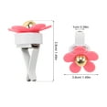 thumbnail image 2 of OUNONA 4Pcs Air Freshener Car Cute Pink Plastic Car Vent Clips Vehicle Interior Decor Air Purification, 2 of 8