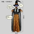 thumbnail image 4 of Motion-Sensing Halloween Witch - Flashing Eyes Scary Sound Effects Outdoor Yard Decor Indoor Party Prop Spooky Animatronic Gift Decor(A), 4 of 9