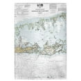 thumbnail image 1 of Betsy Drake GT11446K Sugarloaf Key to Key West, FL Nautical Map Guest Towel, 1 of 1