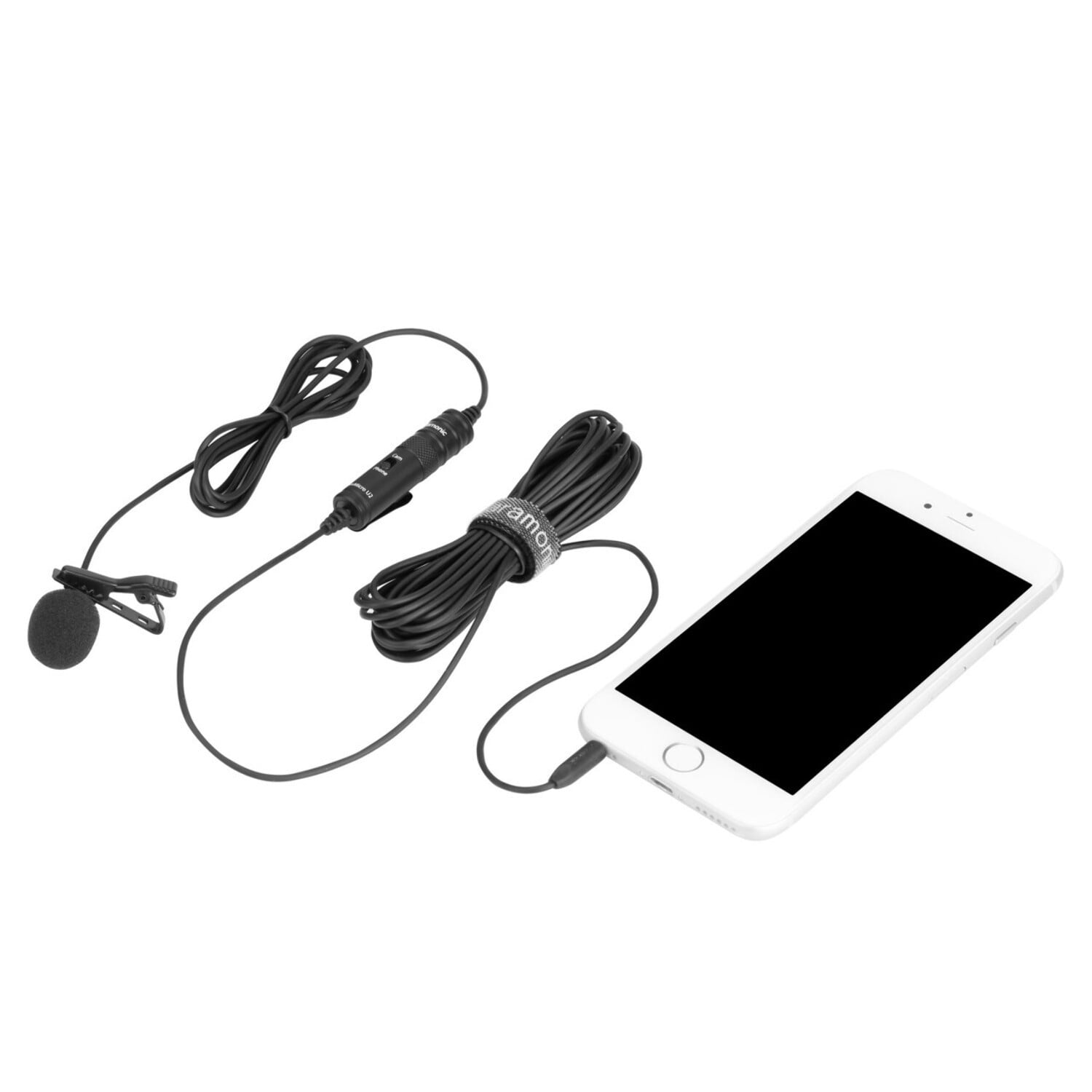 LavMicro U2 Clip-On Lavalier Mic for Cameras  Mobile Devices with 19.7' (6m) 3.5mm TRS/TRRS Cable