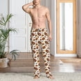 thumbnail image 2 of Fotbe Turkey And Thanksgiving3 Pantalones de Pijama para Hombre, Pantalones de Dormir, Pantalones de Casa con Cintura Ajustable y Bolsillos-Large, 2 of 6