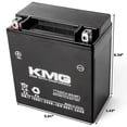 thumbnail image 2 of KMG 12 Volts 18Ah Replacement Battery Compatible with Moto Guzzi Norge 2009-2012, 2 of 3