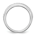 thumbnail image 2 of 14K White Gold Ring Band Wedding Rounded Diamond Round, Size 8, 2 of 7