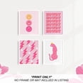 thumbnail image 3 of heilkee Preppy Room Decor Aesthetic Hot Pink White Wall Art for Teen Girls Bedroom Pink College Dorm Room Posters Trendy Wall Decor(UNFRAMED 8x10in), 3 of 8