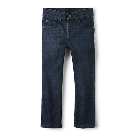 the children's place big boys' straight leg jeans, deep (Best Place For Jeans)