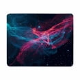thumbnail image 1 of Galaxy Glitter Nebula Mouse Pad, Blue Red Space Mouse Pad, Mouse Mat Square Waterproof Mouse Pad Non-Slip Rubber Base MousePads for Computer Office Laptop Men Women Kids, 9.5"x7.9" Inch, 1 of 2