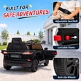thumbnail image 4 of UBesGoo Licensed Land Rover 12V Ride On Police Car, Powered Ride on with Siren Remote Control & Bluetooth, Ages 2-5, Black, 4 of 11