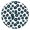 Black and Blue, variant on Black and Brown Leopard Print Round Fitted Tablecloth with Elastic Edge, Waterproof Dining Table Cover for Indoor Outdoor Camping and Daily Use
