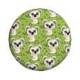 thumbnail image 4 of Spare Tire Cover, Big Eyes Koala Green Wheel Cover Tire Covers For Trailers Car Truck Camper Universal Tire Covering Fits Diameter14"-17", 4 of 4