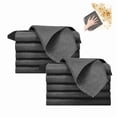 thumbnail image 2 of 10PCS Thickened Magic Cleaning Cloths for Glass,Microfiber Cleaning Cloth, Microfiber Rag for Window, Cars 20x25cm Black, 2 of 7