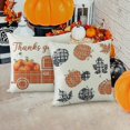 thumbnail image 6 of Thanksgiving Decor Pillow Covers, Thanksgiving Pillow Covers Decor Indoor Outdoor, Thanksgiving and Christmas All-Polyester Printed Pumpkin Garland Pillowcase,Orange,4pack 18x18 Inch, 6 of 7