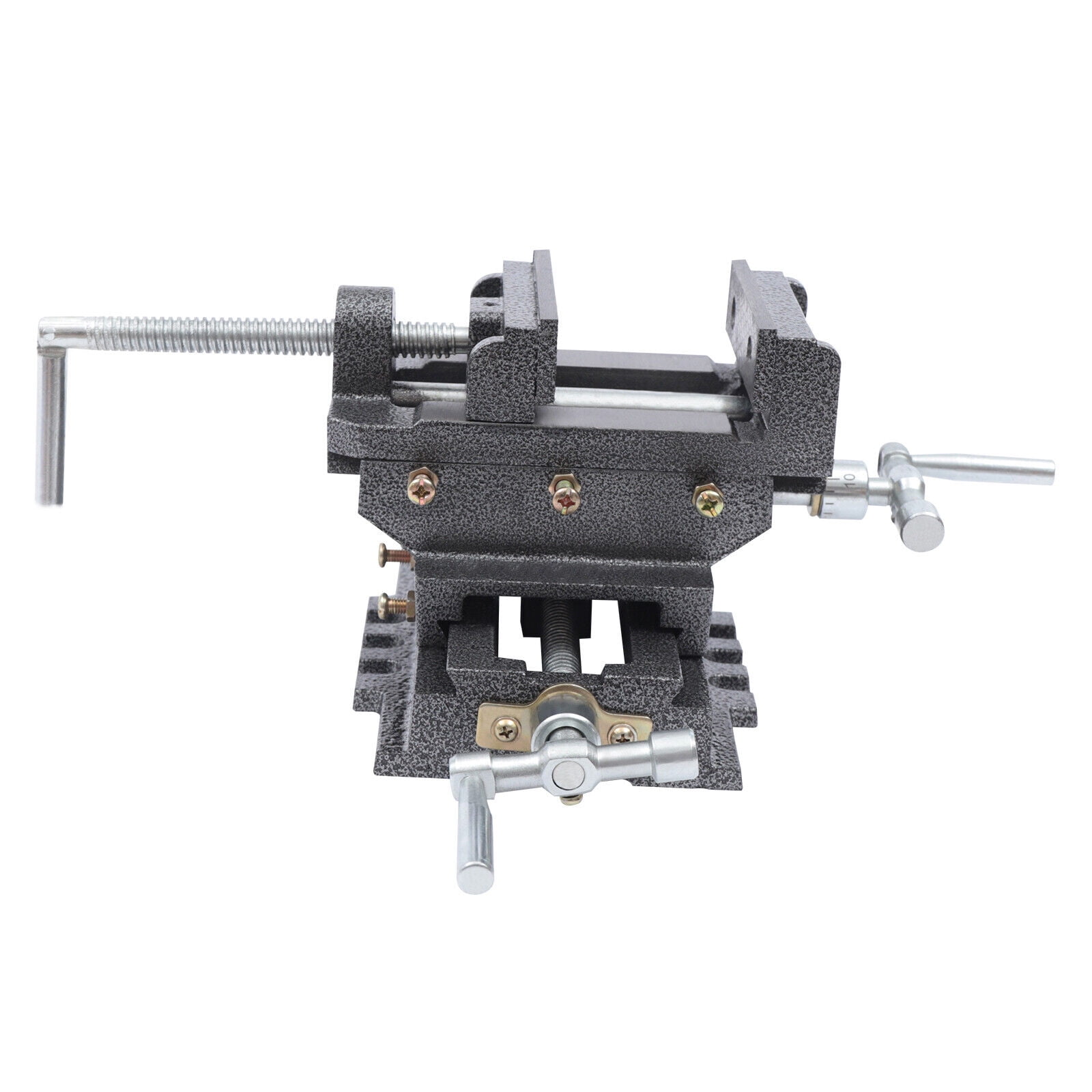 Miumaeov 2 Way Cross Slide Drill Press Vise Heavy Duty Vise Clamp