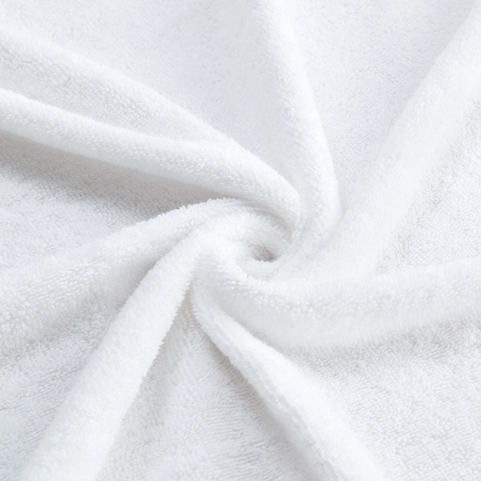 Gogreen 100% Cotton 4-Pack Bath Towel Sets of 4, Bath Towel Highly Absorbent Towels for Bathroom, Gym, Hotel (White)