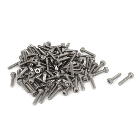 

100pcs M2x10mm Stainless Steel Hex Key Socket Head Cap Bolts Machine Screws