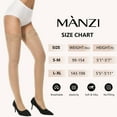 thumbnail image 5 of Manzi 2 Pairs Shiny Stockings Lace Top Stay Up Shimmery Pantyhose for Women, 5 of 7