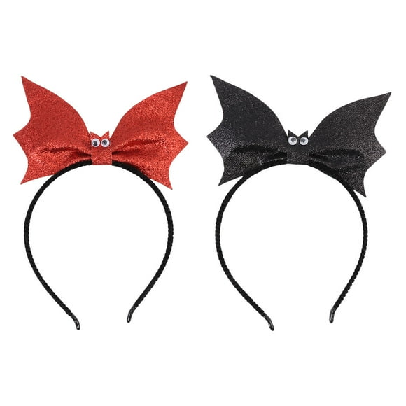 2pcs Halloween Bat Diadema Halloween Cosplay Hair Hoops Halloween Hair Accessory