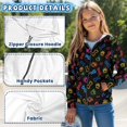 thumbnail image 5 of FUIALDOLG Boys Girls Fleece Hoodies Cute Colorful Paws Print Zipper Hoodie Casual Hooded Sweatshirts with Pocket Winter Coat Jacket for Age 11-13 Kids, 5 of 6