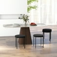 thumbnail image 2 of HOMCOM Modern Stacking Stools, Kitchen and Metal Legs (Set of 4), 2 of 10