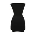 thumbnail image 4 of USSUMA Skirts for Women Trendy Summer Women'S Casual Dresses Sleeveless Crew Neck Casual Solid Color Elastic Wrap Skirt Maxi Dress Casual Skirts Comfortable Skirt Outdoor Black Dress Size-L, 4 of 5