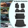 thumbnail image 6 of DIKSOAKR Floor Mats & Cargo Liners Compatible with 2025 2024-2019 Toyota RAV4 (Include Hybrid), Full Set All Weather TPE Floor Mats Back Seat Cover Protector Trunk Mats, 6 of 10