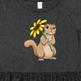 thumbnail image 4 of Inktastic Cute Chipmunk with Sunflower Girls Toddler Dress, 4 of 5