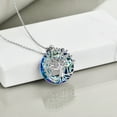 thumbnail image 5 of 16th 18th 40th 50th Birthday Gifts Necklace for Daughter Sterling Silver Tree of Life Necklace with Blue Crystal Mothers Day Jewelry Gifts, 5 of 6