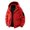 Red-08, variant on Men's Hooded Utility Jacket, Waterproof Windbreaker with Multi-Pockets & Arm Patch, Outdoor Streetwear