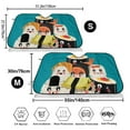 thumbnail image 3 of Kdxio I Love Sushi Print Windshield Sun Shade,UV Rays and Sun Heat Protection,Sunshade for Car Windshield,Car Shade Front Windshield - Medium, 3 of 6