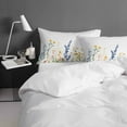 thumbnail image 4 of Spring Flower Queen Size Comforter Set, Floral Watercolor Hand-painted Modernism Soft Bedding for All Seasons, 4 Pcs Bed Set with 1Comforter (90"x92") ,1 Sheet(94"x116"), 2 Pillowcases (19"x29"), 4 of 7