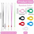 thumbnail image 2 of 25PCS Anti-Lost Necklace Lanyard Set Including 5PCS Anti-Loss Pendant Strap String Holder 20PCS Random Colors Silicone Rubber Rings, 2 of 6