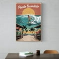 thumbnail image 6 of Nostalgic Puerto Escondido Retro Travel Poster Featuring Beach Bars And Murals Canvas Poster, 6 of 8