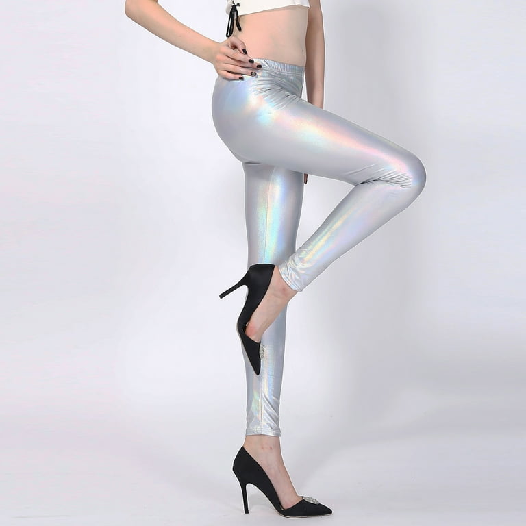 Silver Glitter Leggings for Sale