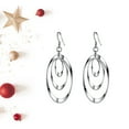 thumbnail image 3 of TIHLMK Earring for Women Earrings Retro Classic Three Round Earrings, 3 of 4