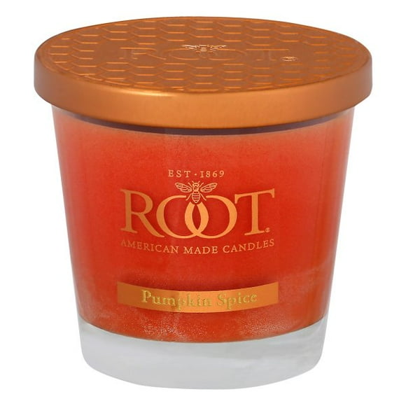 Root Candles Honeycomb Veriglass Scented Beeswax Blend Candle, Small, Pumpkin Spice