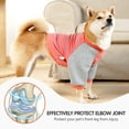 thumbnail image 4 of BT Bear Dog Elbow Protector Shirt, Dog Leg Recovery Suit for Prevent Licking Wound, Dog Shirt with Mesh Pad for Small Medium Large Dogs Pink XL, 4 of 7