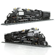 MACTANO Train Building Set Big Boy Steam Train Locomotive Building Kit for Adult Black 1608PCS