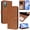 Brown, variant on Wallet Case For Samsung Galaxy Note 20, RFID Blocking Credit Card Holder,Premium PU Leather Folio Magnetic Closure Flip Kickstand Function with Hand Strap Shockproof Cover Women Men,Rosegold