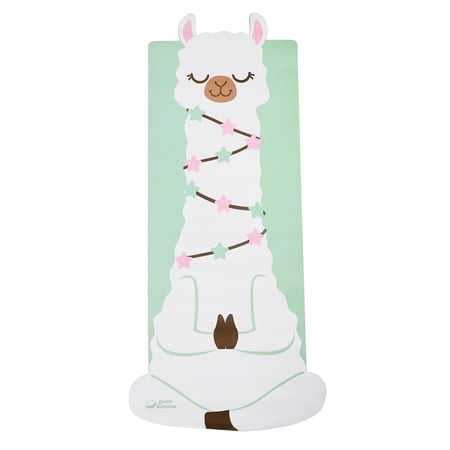 Good Banana Kid s Yoga Mat  Llama Shaped  65.5 x 31.5 In. Environmentally Friendly Materials  Adds Stability and Comfort