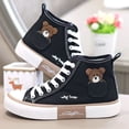 thumbnail image 2 of Zapatos de lona transpirables para Mujer, zapatillas deportivas de marca, informales, vulcanizados, planos, altos, 2 of 5